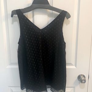 Adorable Lilly Pulitzer top, size Small, black with metallic details. NWT!